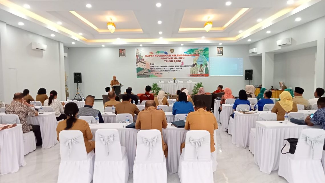 Dinas PMD Maluku Gelar Rakor Kelembangaan Desa