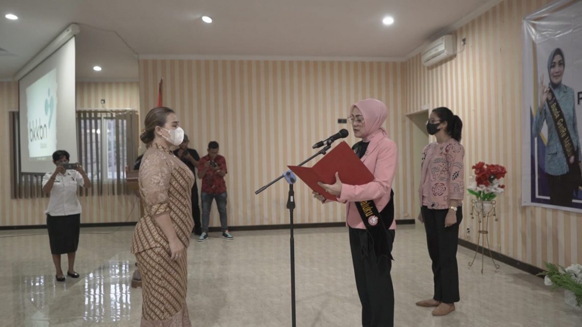 Kukuhkan Bunda GenRe Kab. Aru, Widya Harap Jadi Motivator, Wujudkan Genrerasi Sehat dan Berkualitas