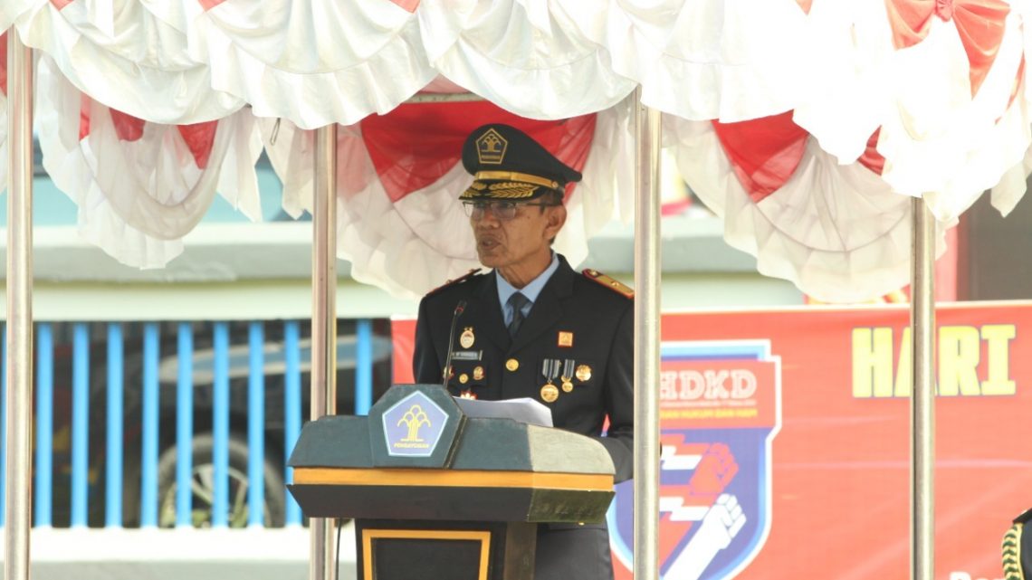 Legitimacy & Public Trust Menjadi Highlight Kakanwil Pada Upacara HDKD Kemenkumham Ke-77