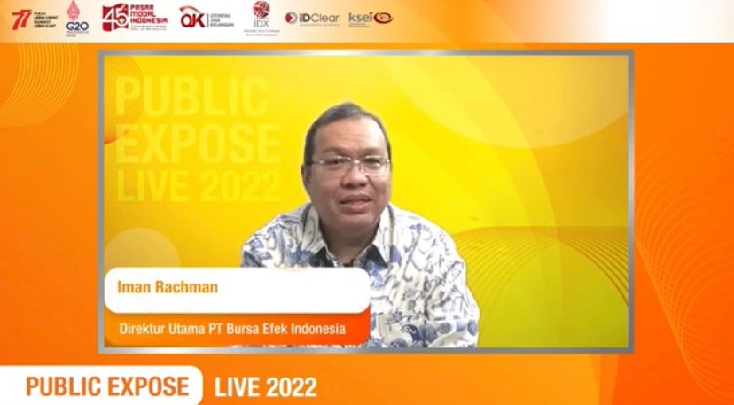 54 Perusahaan Tercatat Mengikuti Kegiatan Public Expose Live 2022