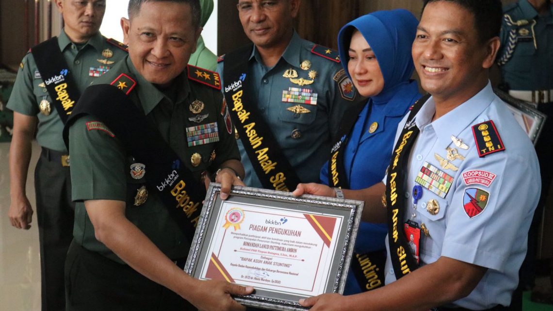 Pangdam Pattimura jadi Duta Bapak Asuh Anak Stunting