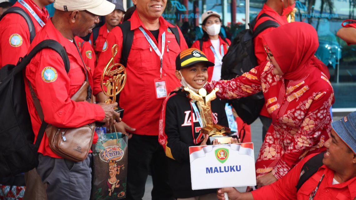 Tiba Di Ambon, Kontingen Pesparani Katolik II Maluku Disambut Isteri Gubernur dan Pj. Sekda Maluku