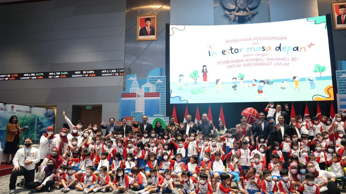 Siswa TK Jadi Tamu Pertama Pembukaan Kembali Main Hall BEI