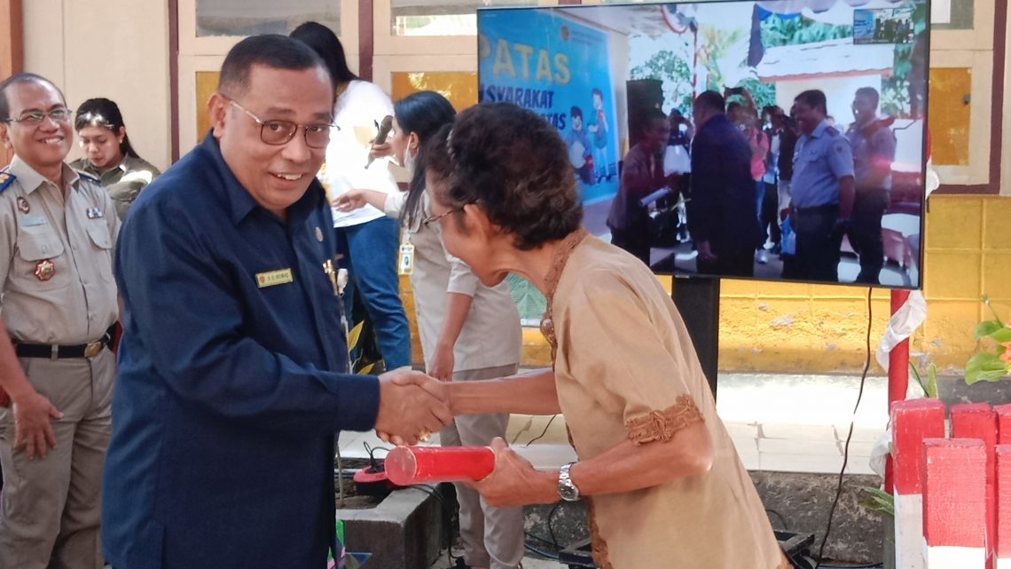 Pencangkan Pemasangan Patok Serentak  BPN Maluku di Dusun Mahia- kota Ambon