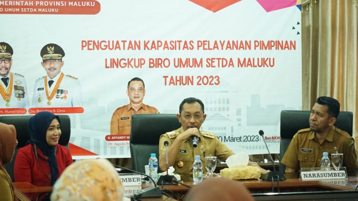 Penguatan Kapasitas Pelayanan Pimpinan Lingkup Biro Umum Setda Maluku Dipimpin Wagub