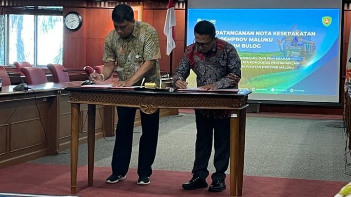 Gubmal Maluku- Perum Bulog Teken MoU