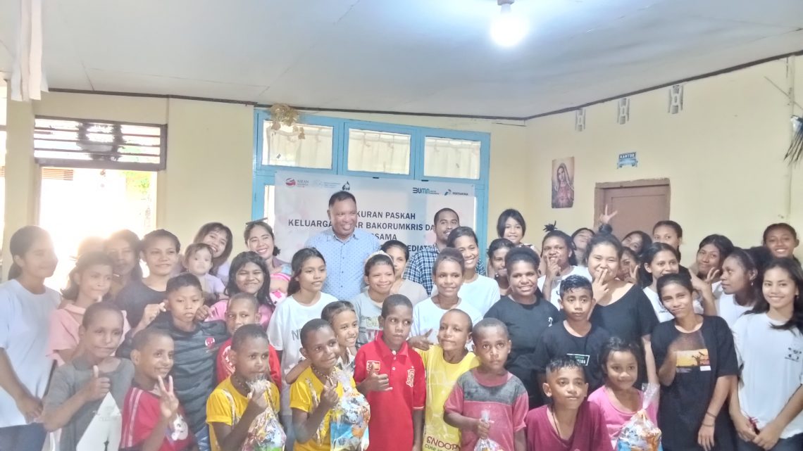 Syukuran Paskah, Pertamina IT Wayame Berbagi Bersama Anak Panti