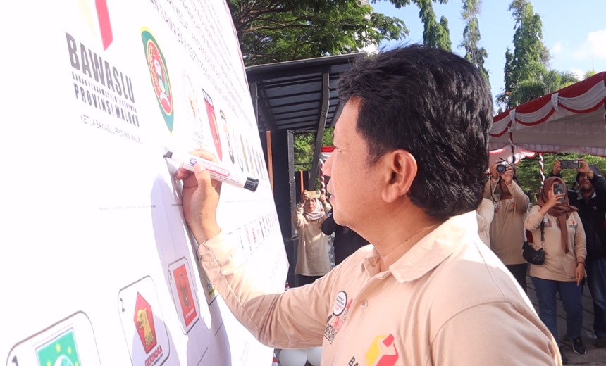 Sekda Maluku Tandatangani Deklarasi Kampanye Damai Pemilu