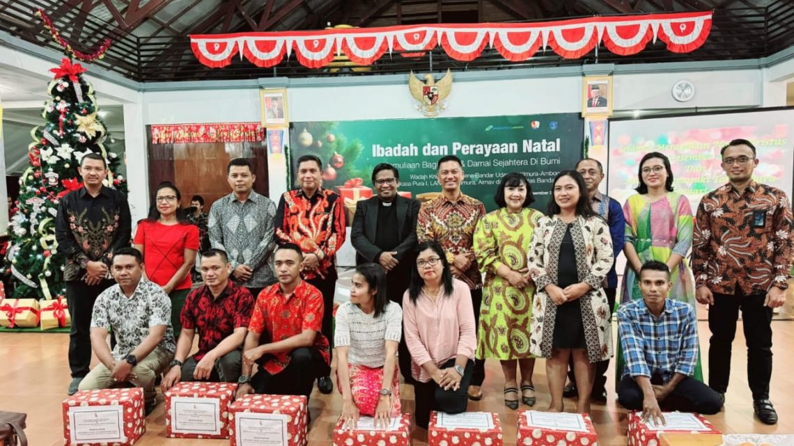 Lanud Pattimura- PT Angkasa Pura I Rayakan Natal Bersama
