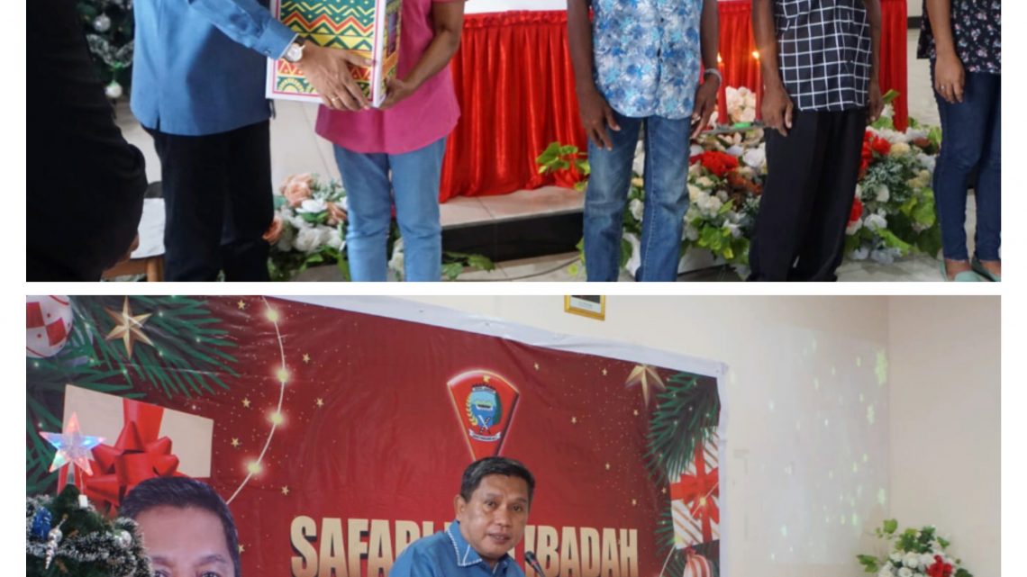 Pemkot Ambon Gelar Safari Natal di Negeri Tawiri