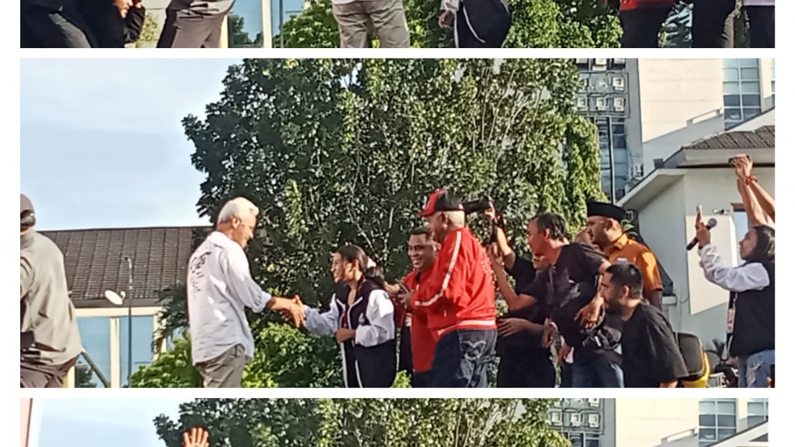Pesan damai Ganjar Pranowo saat  Kampanye Akbar di  Ambon – Maluku