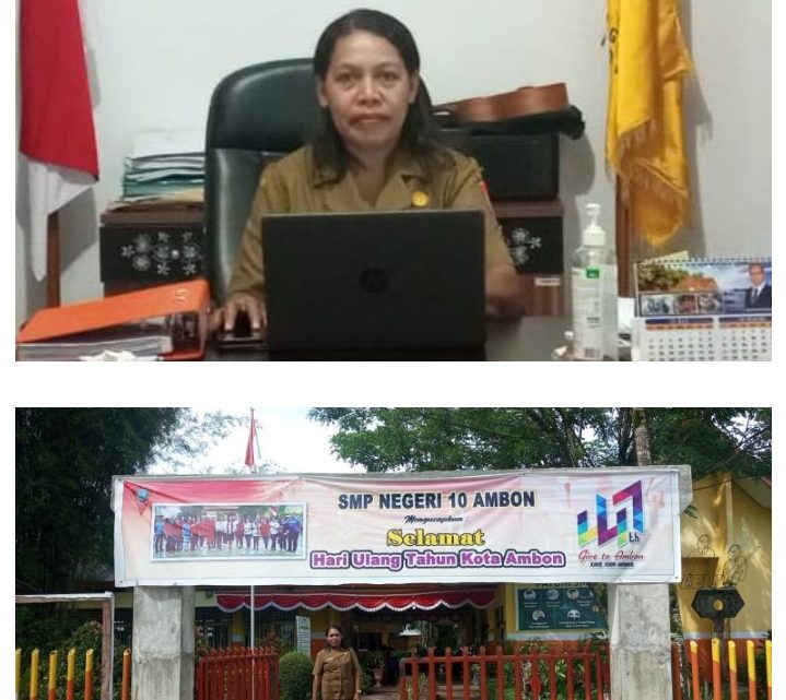 Hari Pertama Ujian Akhir Sumatif di SMPN 10 Ambon Berjalan Lancar