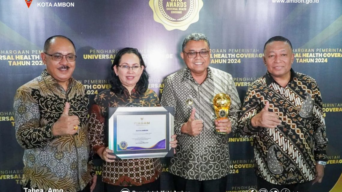 UHC Capai 98 Persen, Kota Ambon Raih Penghargaan 
