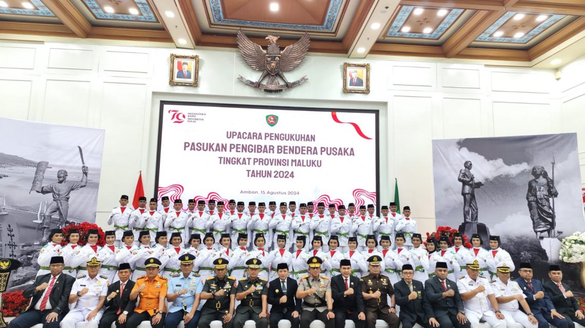 54 Anggota Paskibraka Maluku Tahun 2024 Dikukuhkan