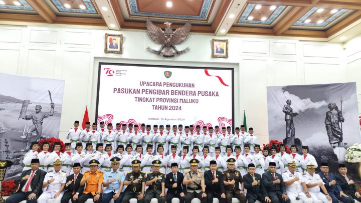 54 Anggota Paskibraka Maluku Tahun 2024 Dikukuhkan