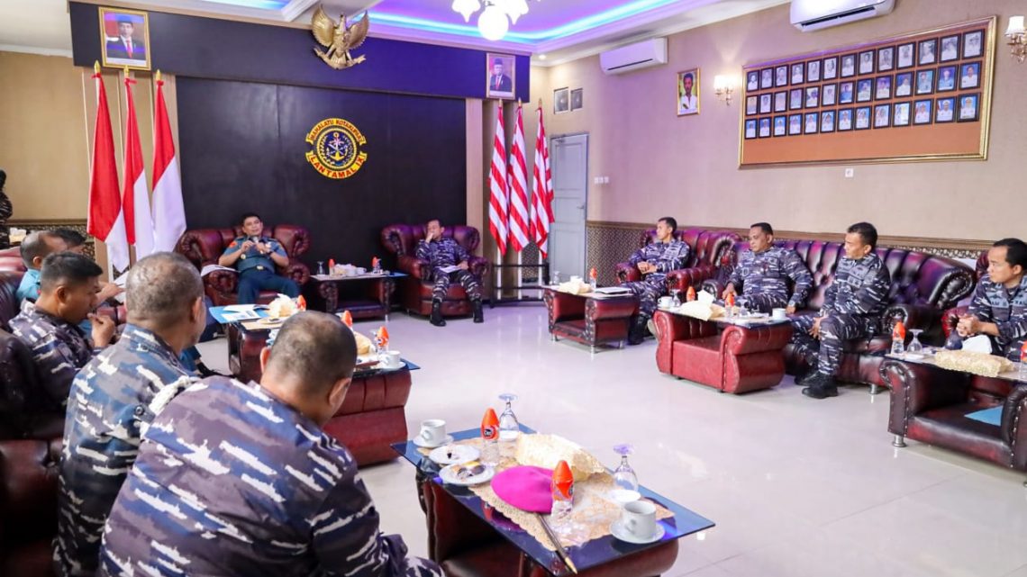 Lantamal IX Ambon Terima Kunker Tim Pengawasan dan Evaluasi Ban IV Sopsal