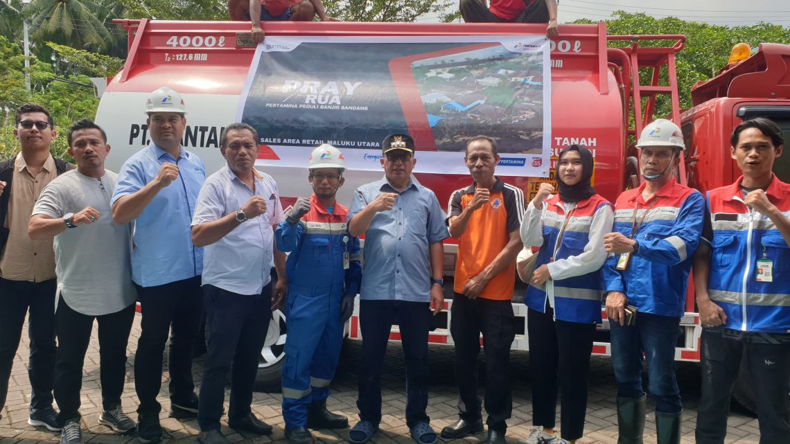 Pertamina Pastikan Ketersediaan BBM Evakuasi Banjir Bandang di Kelurahan Rua Ternate