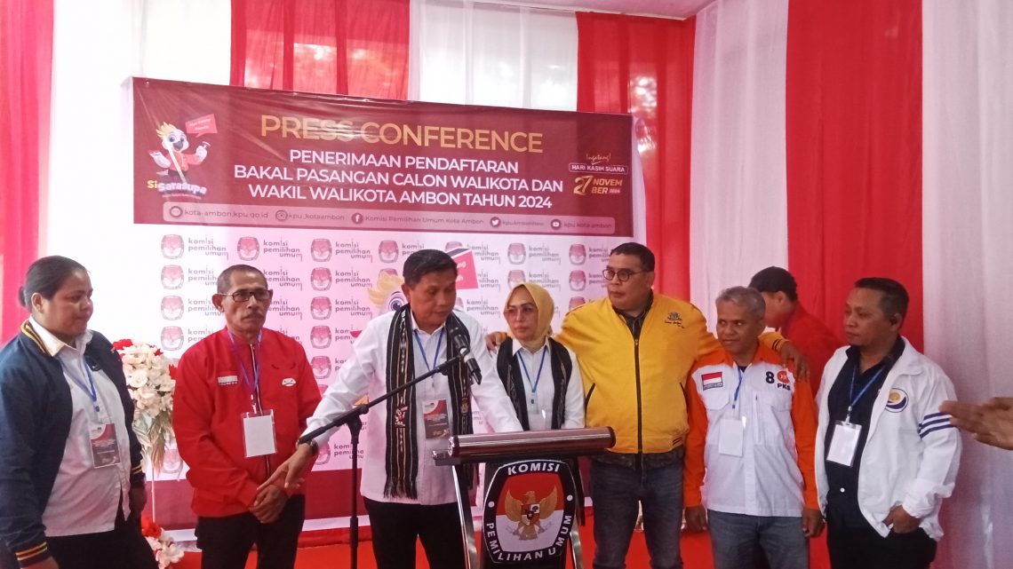 Pasangan “BETA” Resmi Mendaftar di KPU Kota Ambon