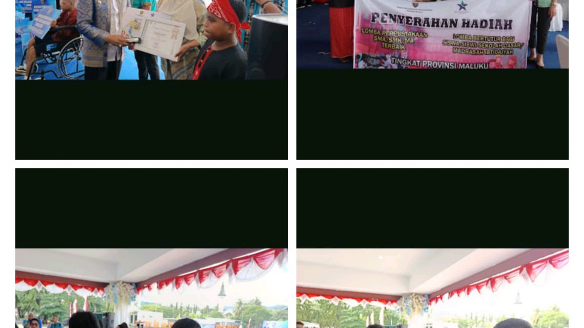 Pj.Gubernur Maluku Serahkan Hadiah Pemenang Lomba Bertutur Tingkat Provinsi Maluku