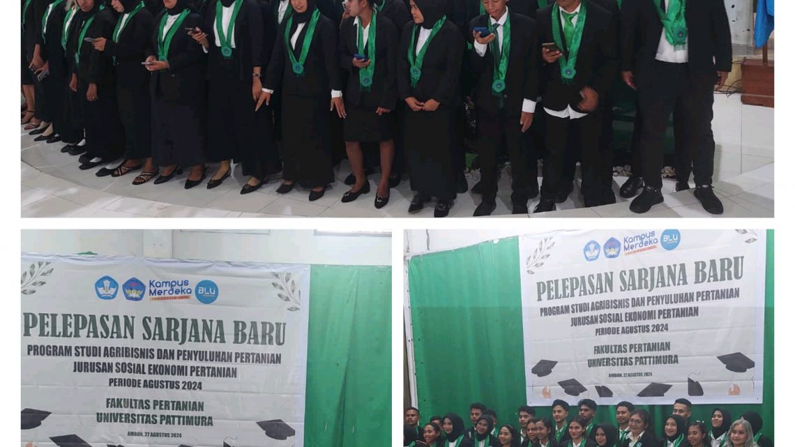 92 Sarjana Baru  Program Studi Agribisnis dan Penyuluhan Pertanian Dilepas