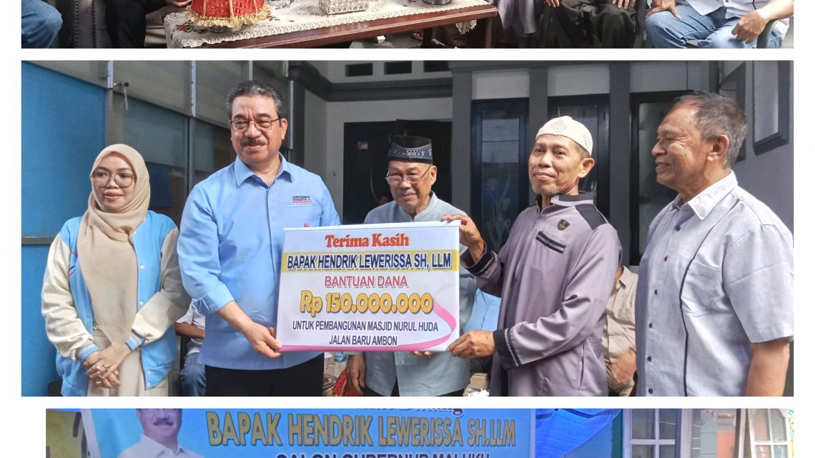 HL dan AV “Mangente” Masyarakat Jalan Baroe dan Turut Menyumbang bagi Pembangunan Masjid