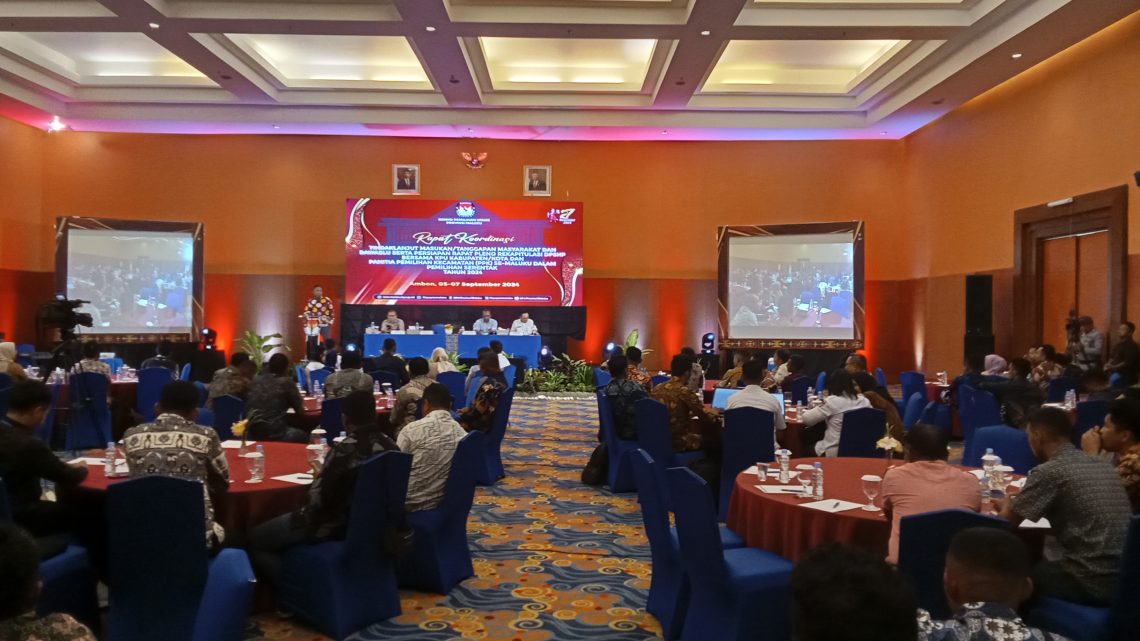 KPUD Maluku Gelar Rakor Bersama Bawaslu serta Persiapan Rapat Pleno Rekapitulasi DPSHP