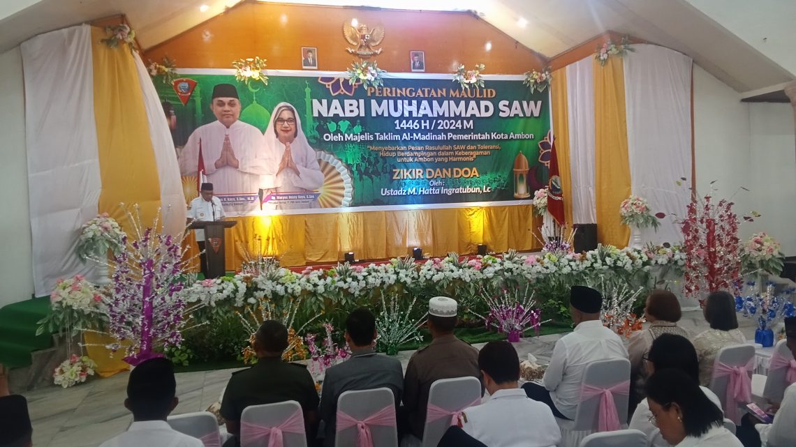 Majelis Taklim Al-Madinah Pemkot Ambon Gelar Peringatan Maulud Nabi Muhammad SAW