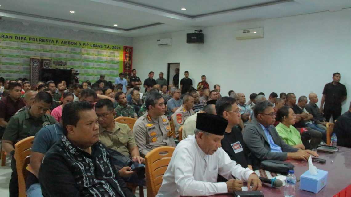 Forkopimda Maluku Gelar Rakor Cegah Tindakan Kriminalitas Ke Depan