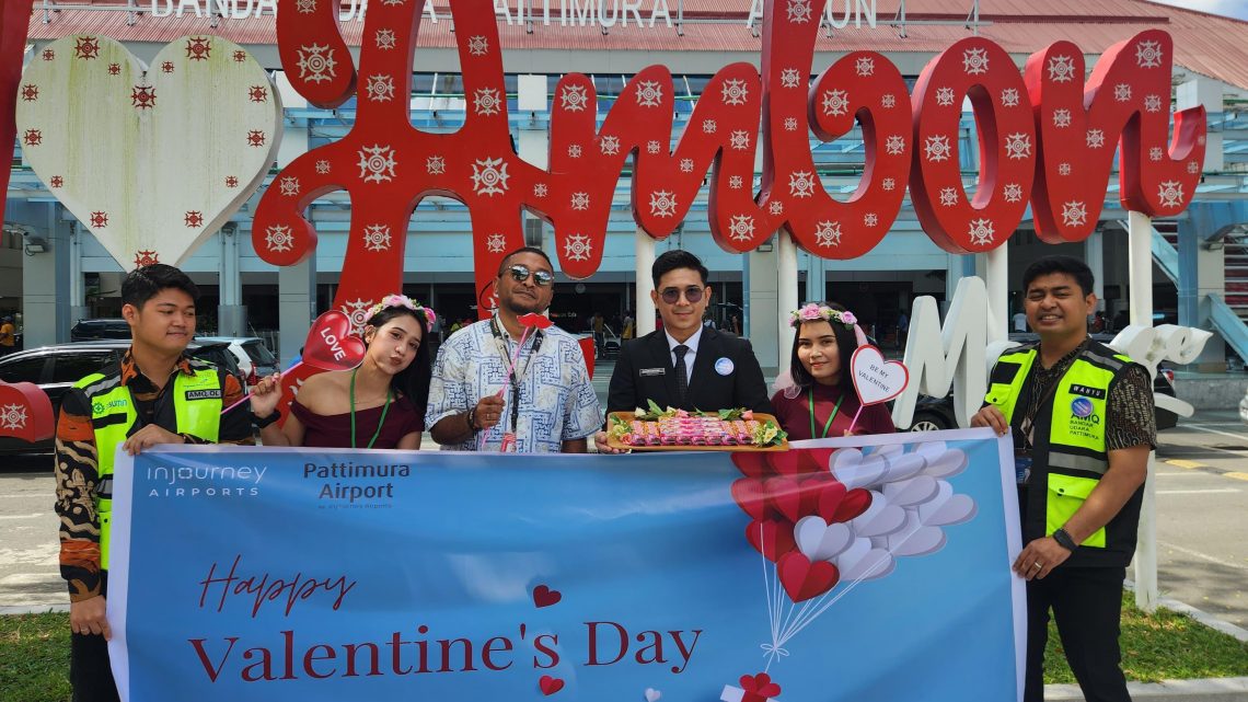Bandara Pattimura Tunjukan Kasih Sayang Pada Pengguna Jasa Bandara Tepat di Hari Valday