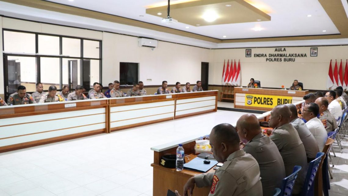 Polres Buru Gelar Operasional Triwulan 1