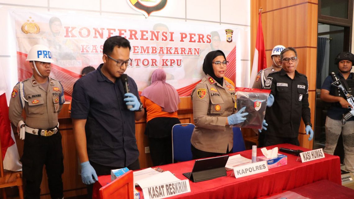 Pelaku Pembakaran Kantor KPU Buru, Diungkap Polres Buru