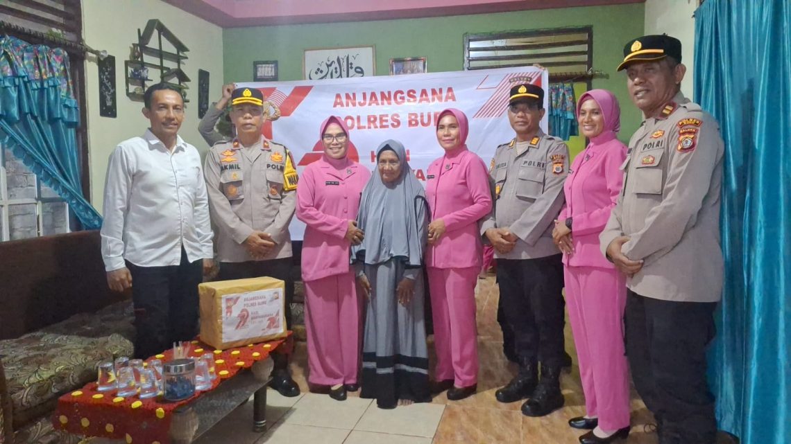 Wakapolres Buru Anjangsana ke Kediaman Para Purnawirawan Polri dan Wakakawuri