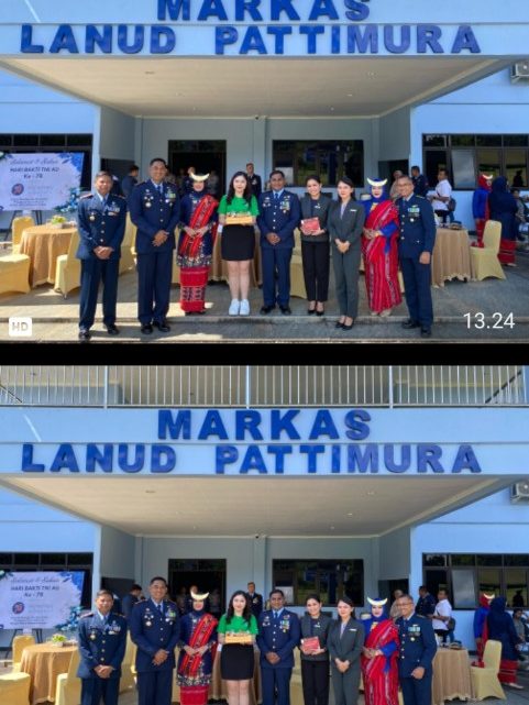 Tepat di Peringatan TNI AU ke 78, Swiss-Belhotel Ambon & Zest Hotel Ambon Berikan Cake Ulang Tahun 