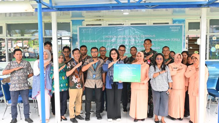 Bandara Pattimura Ambon Salurkan Bantuan Renovasi Sekolah TK Angkasa Lanud