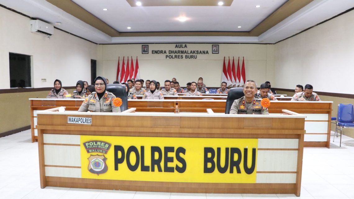 Polres Buru Gelar Pelatihan Bahasa Mandarin bagi Personel