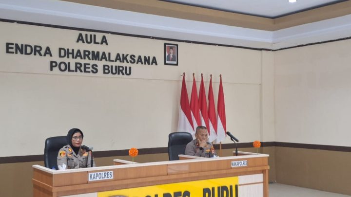 Kapolres Buru Pimpin Anev Penegakan Hukum dan Komplain Masyarakat