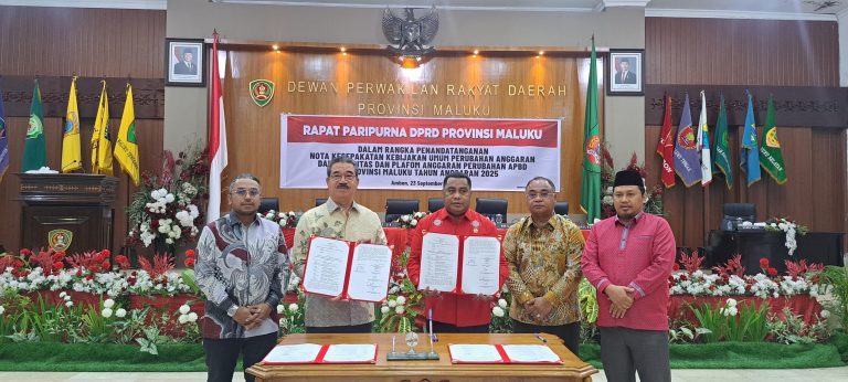 DPRD Maluku Sepakat Tandatangani KUPA dan PPAP