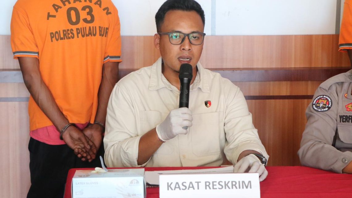 Pelaku Tindak Pidana di Desa Dava, Akhirnya Ditahan Polres Buru