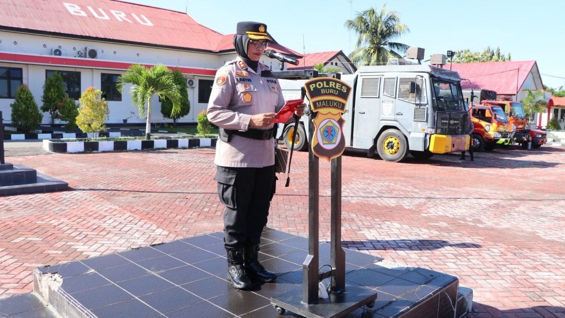 Polres Buru Gelar Apel Kesiapan Tanggap Darurat Bencara Hidrometeorologi