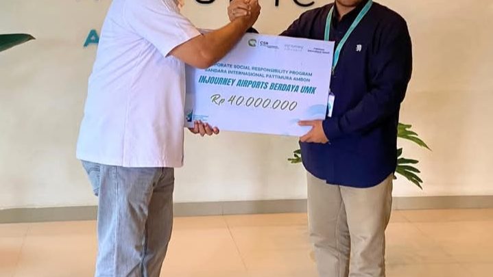 Disparbud Ambon Terima Bantuan TJSL dari Bandara Pattimura Ambon