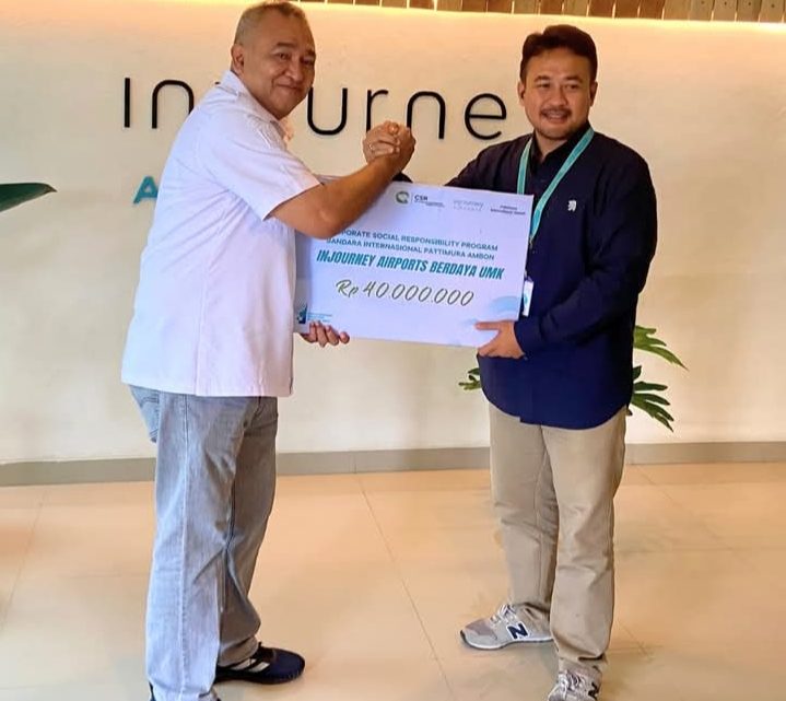 Disparbud Ambon Terima Bantuan TJSL dari Bandara Pattimura Ambon