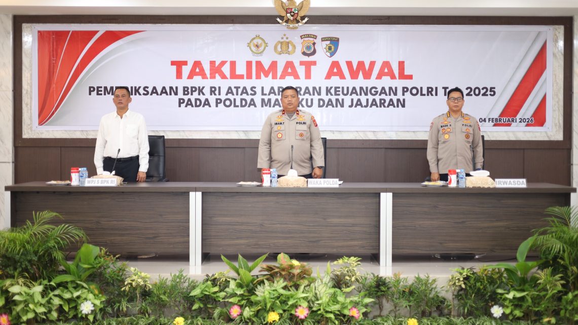 Wakapolda Maluku Buka Taklimat Awal Pemeriksaan BPK RI: