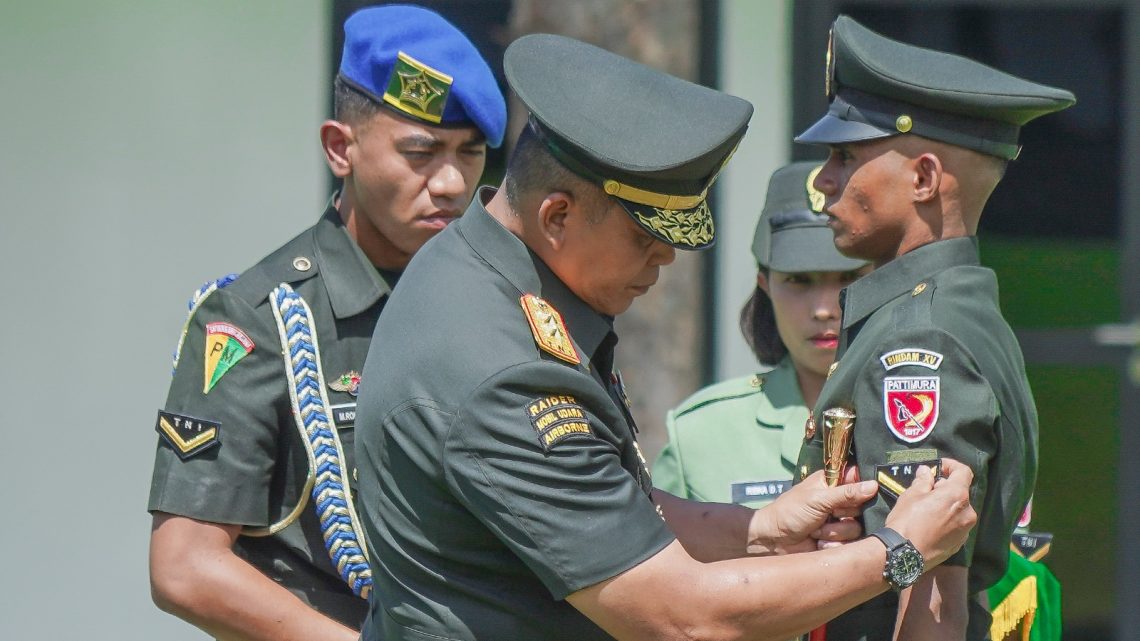 Kodam XV/Pattimura Cetak 89 Bintara Infanteri Gelombang I TA 2026
