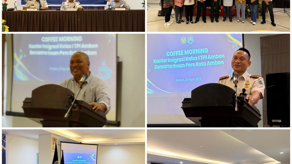 Coffee Morning Kantor Imigrasi Kelas I TPI Ambon Bersama Awak Media, Bukti Kemitraan Semakin Solid