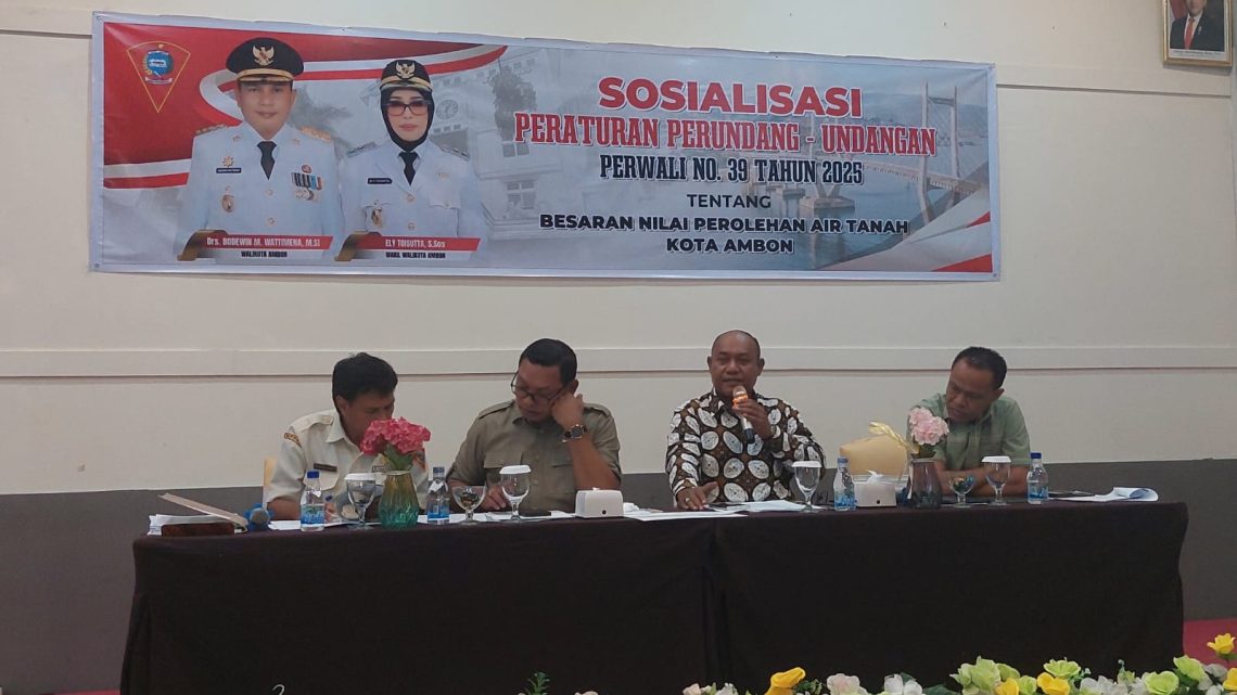 Pemkot Ambon Dorong Wajib Pajak Gunakan Pembayaran Digital untuk Pajak Air Tanah