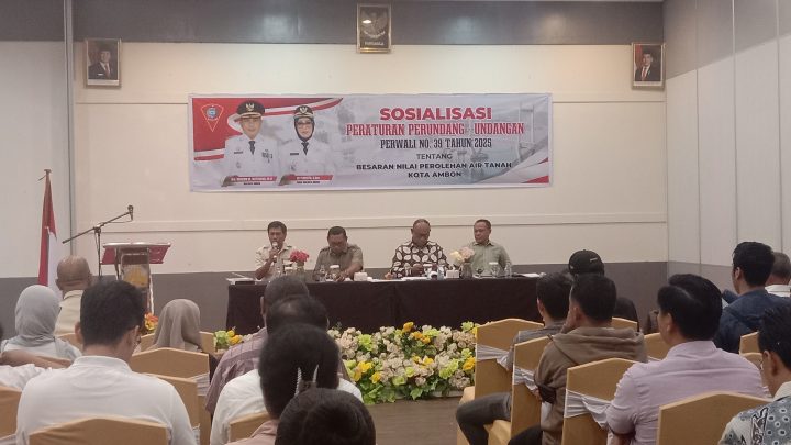 BPPRD Kota Ambon Gelar Sosialisasi Besaran Nilai Perolehan Air Tanah Kepada Wajib Pajak