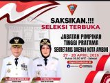 Pertama Kali, Seleksi Sekretaris kota Ambon Dilakukan Secara Terbuka dan Life Medsos