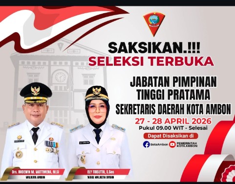 Pertama Kali, Seleksi Sekretaris kota Ambon Dilakukan Secara Terbuka dan Life Medsos
