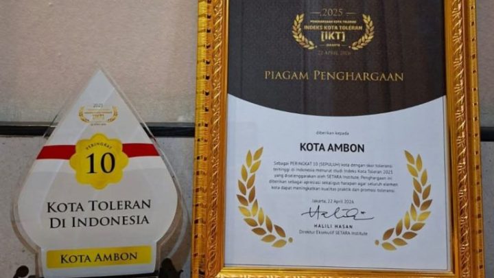Kota Ambon Masuk 10 Besar, Kota Toleran di Indonesia