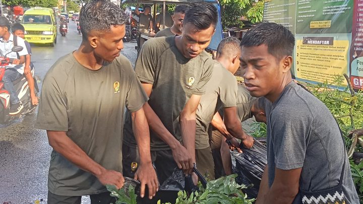 Semangat Gotong Royong Prajurit Kodam XV/Pattimura di OSM